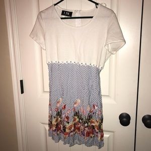 Daisy flower mini dress
